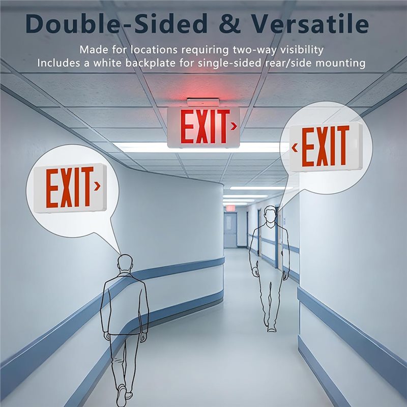 Lumière de sortie LED homologu - Emergency Exit Sign avis et prix