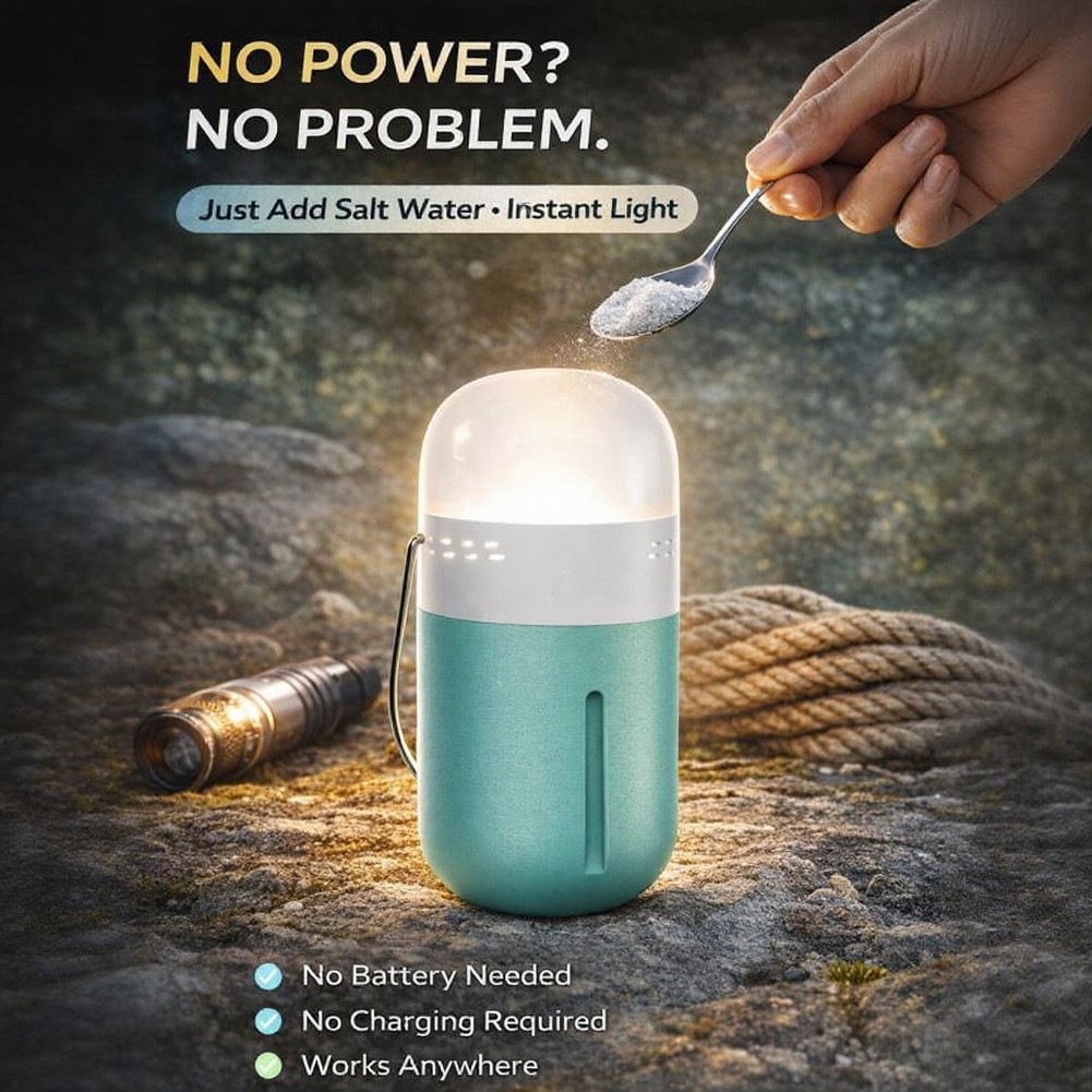 Lampe à sel portable compacte  - Power Outage Light avis et prix
