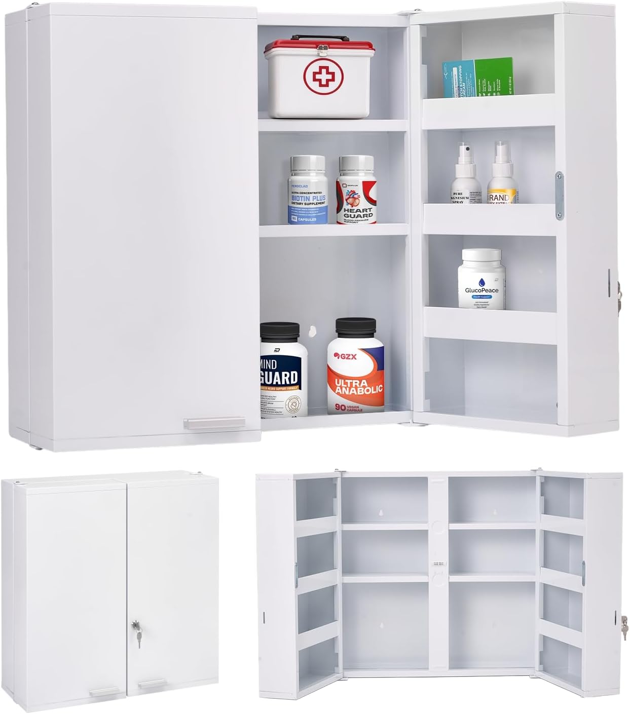 Grande armoire à pharmacie ver - Medicine Cabinet Lock avis et prix