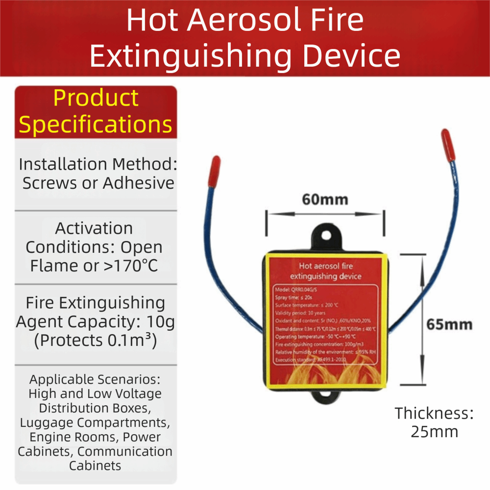 Dispositif ignifuge à double l - Fire Extinguisher Small avis et prix